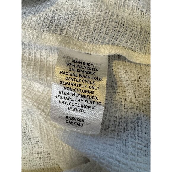 Abound Nordstrom's White Gauze Cropped Top Size XL Lettuce Raw Hems NWT - Picture 8 of 9